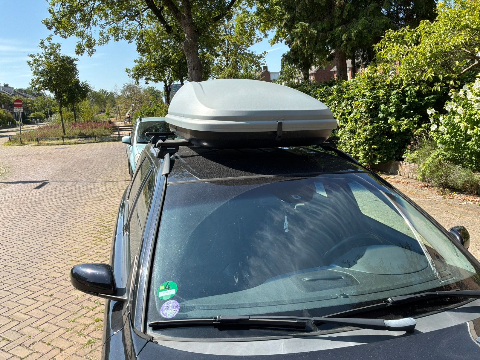 Dakkoffer merk Karrite en met allesdragers mont blanc, Auto diversen, Dakkoffers, Ophalen, Gebruikt