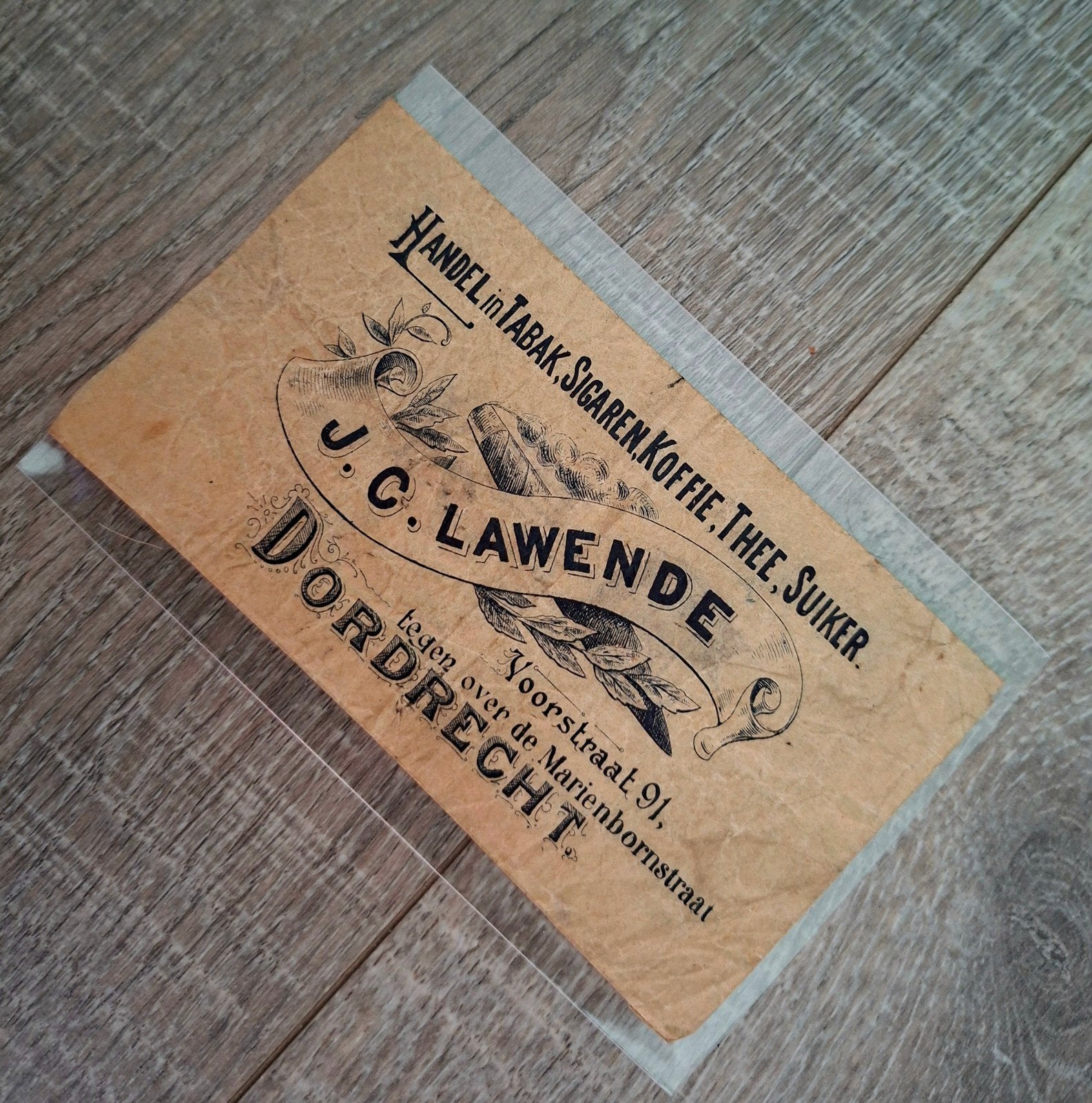 SIGAREN ZAKJE     DORDRECHT   1910 / 1930, Ophalen of Verzenden, Gebruikt, Tabaksdoos of Verpakking