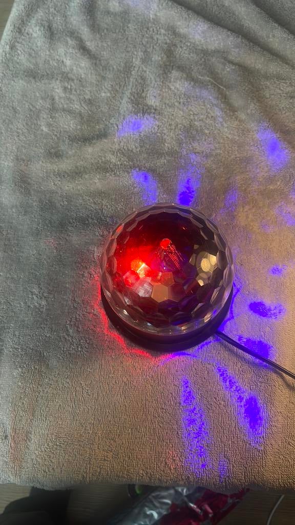 Leuke disco lamp, Ophalen, Zo goed als nieuw, Dynamo, Voorlicht