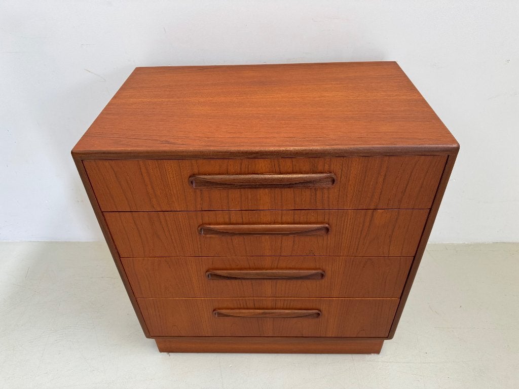 Vintage ladekast G-Plan., Huis en Inrichting, Kasten | Ladekasten, Ophalen, 50 tot 100 cm, Zo goed als nieuw, 3 of 4 laden