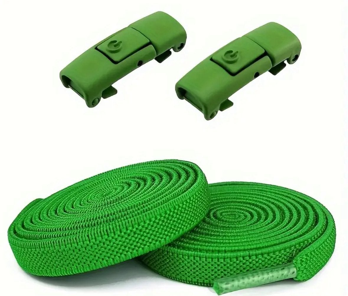 Nieuw veters groen met clip - nooit meer veters strikken, Ophalen of Verzenden, Nieuw, Jongen, Overige typen