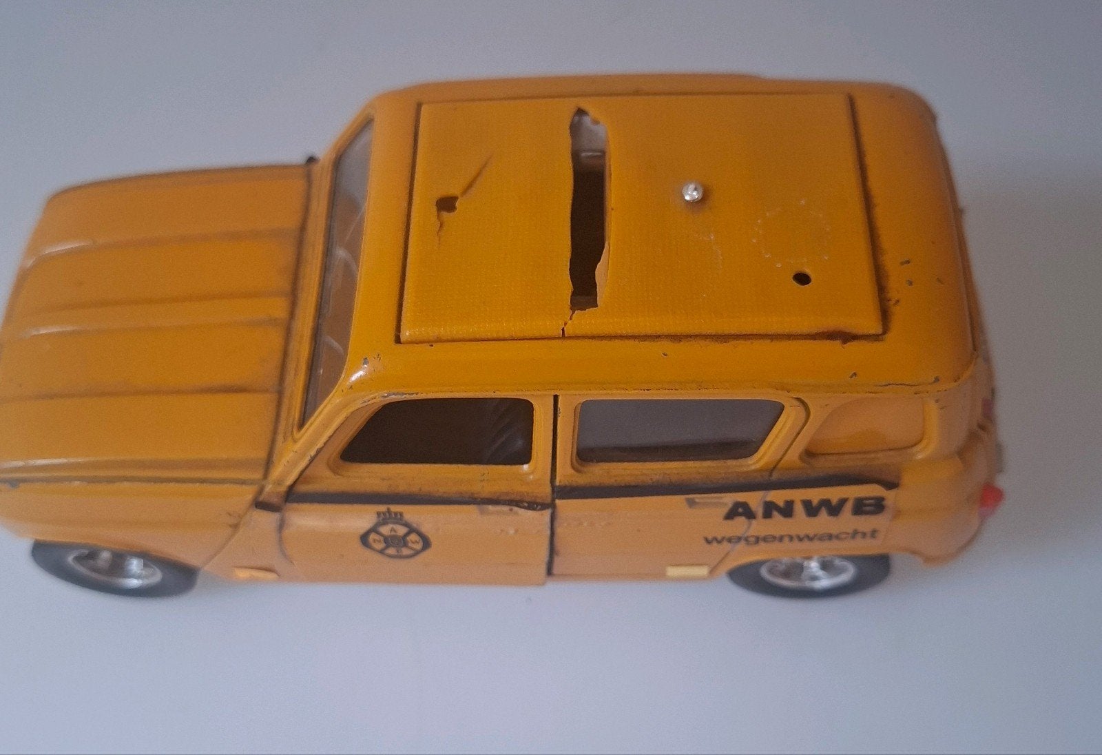 ANWB Renault 4 Wegenwacht 1/24 - Beschadigd dak, Ophalen of Verzenden, Gebruikt, Auto, Overige merken