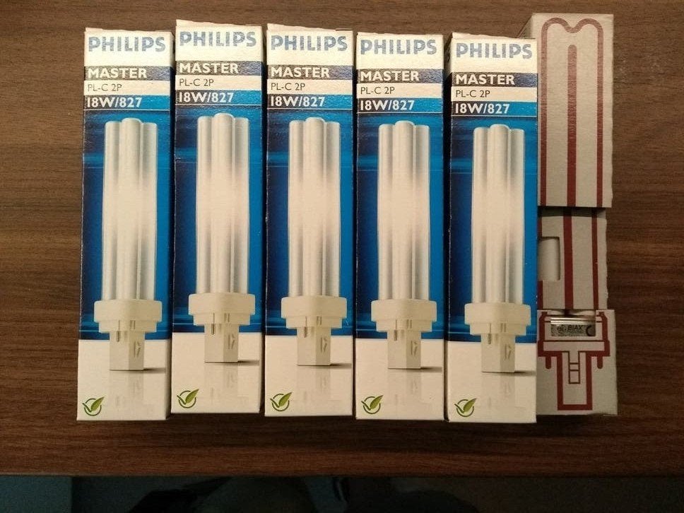 5 St Philips PL-C 2P 18w lampen en 1x 9w, Ophalen of Verzenden, Nieuw