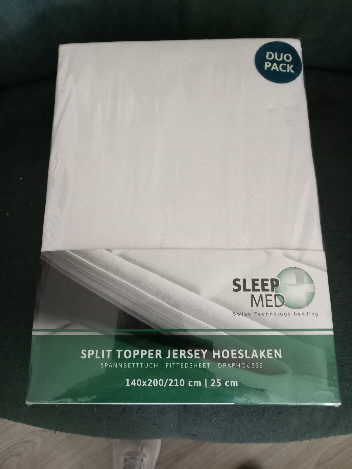 splittopper jersey hoeslaken/ NIEUW, Ophalen, Anti-allergisch, Overige merken, Jersey