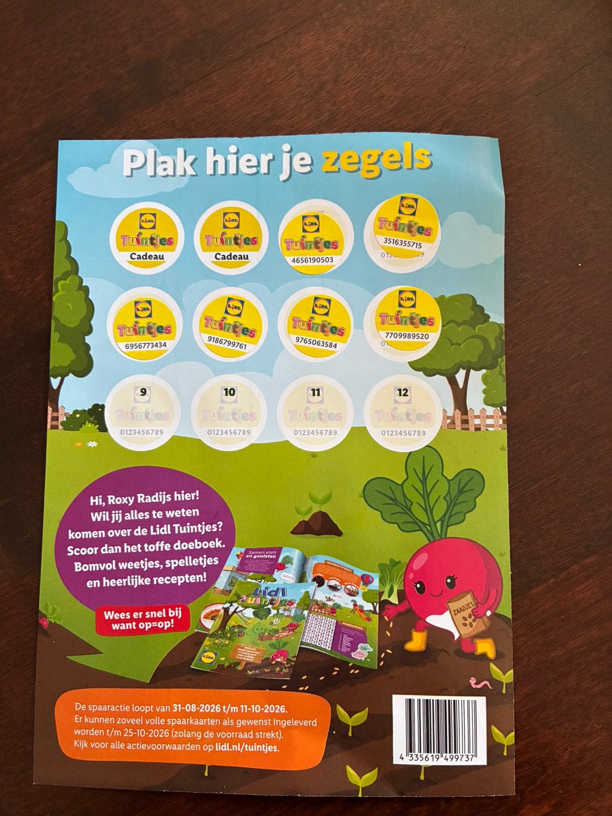 Lidl tuintjes zegels 8 stuks, Lidl, Ophalen of Verzenden