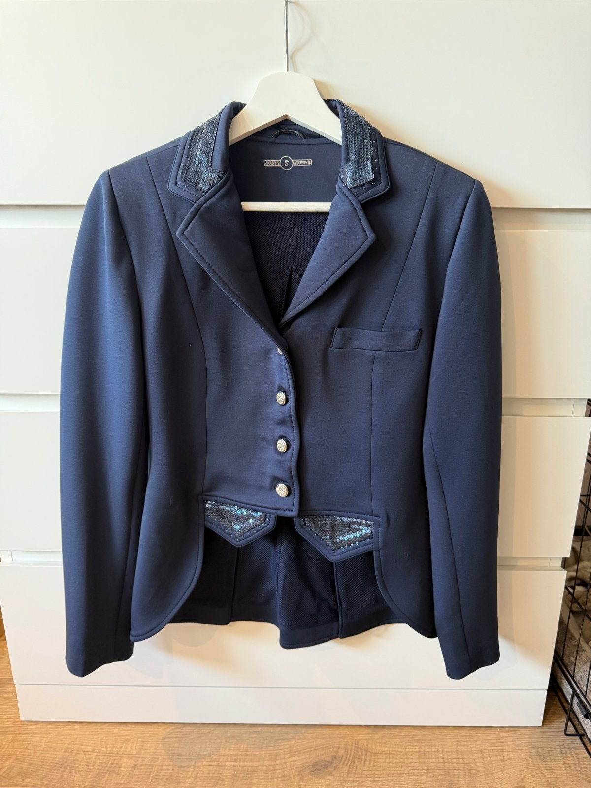 Wedstrijd kleding, Dieren en Toebehoren, Blauw, Dressuur, Ophalen of Verzenden, Zo goed als nieuw