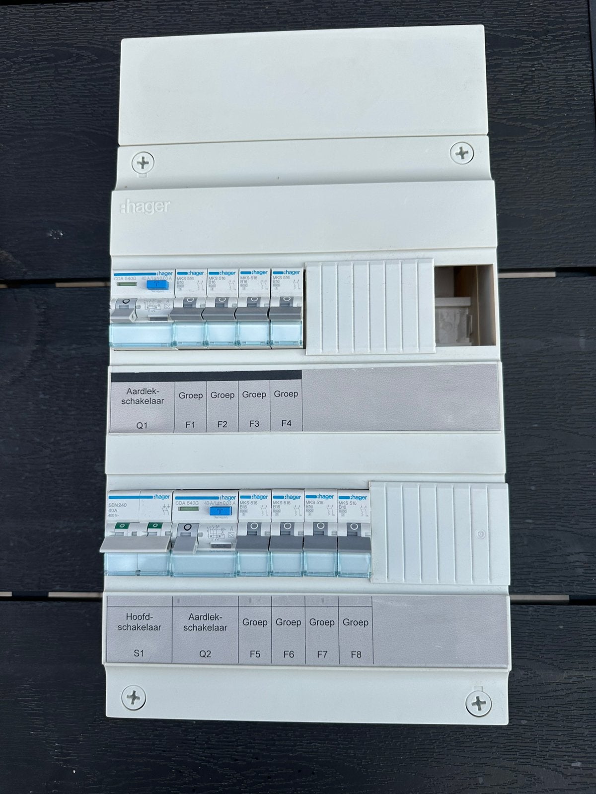Groepenkast Hager Vision - 2P 40A, Ophalen of Verzenden, Zo goed als nieuw, Overige typen