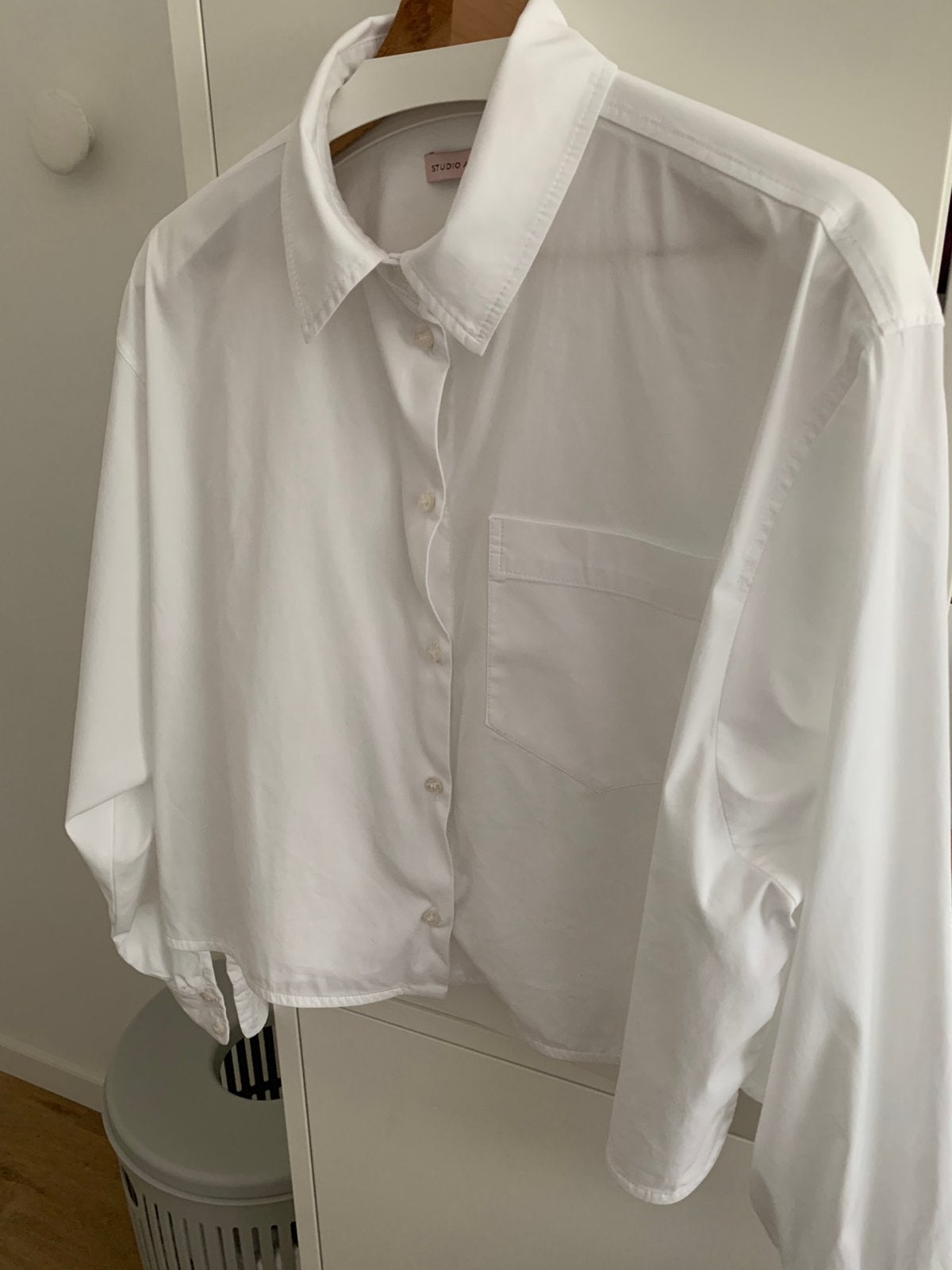 STUDIO ANNELOES DION CROPPED BLOUSE M WIT, Ophalen of Verzenden, Zo goed als nieuw, Maat 38/40 (M), Wit