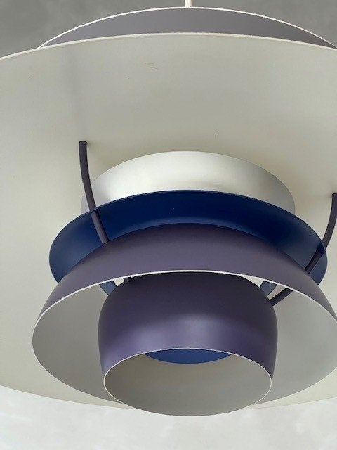 PH5 hanglamp Poul Henningsen Louis Poulsen vintage paars, Ophalen, Gebruikt, ., Vintage