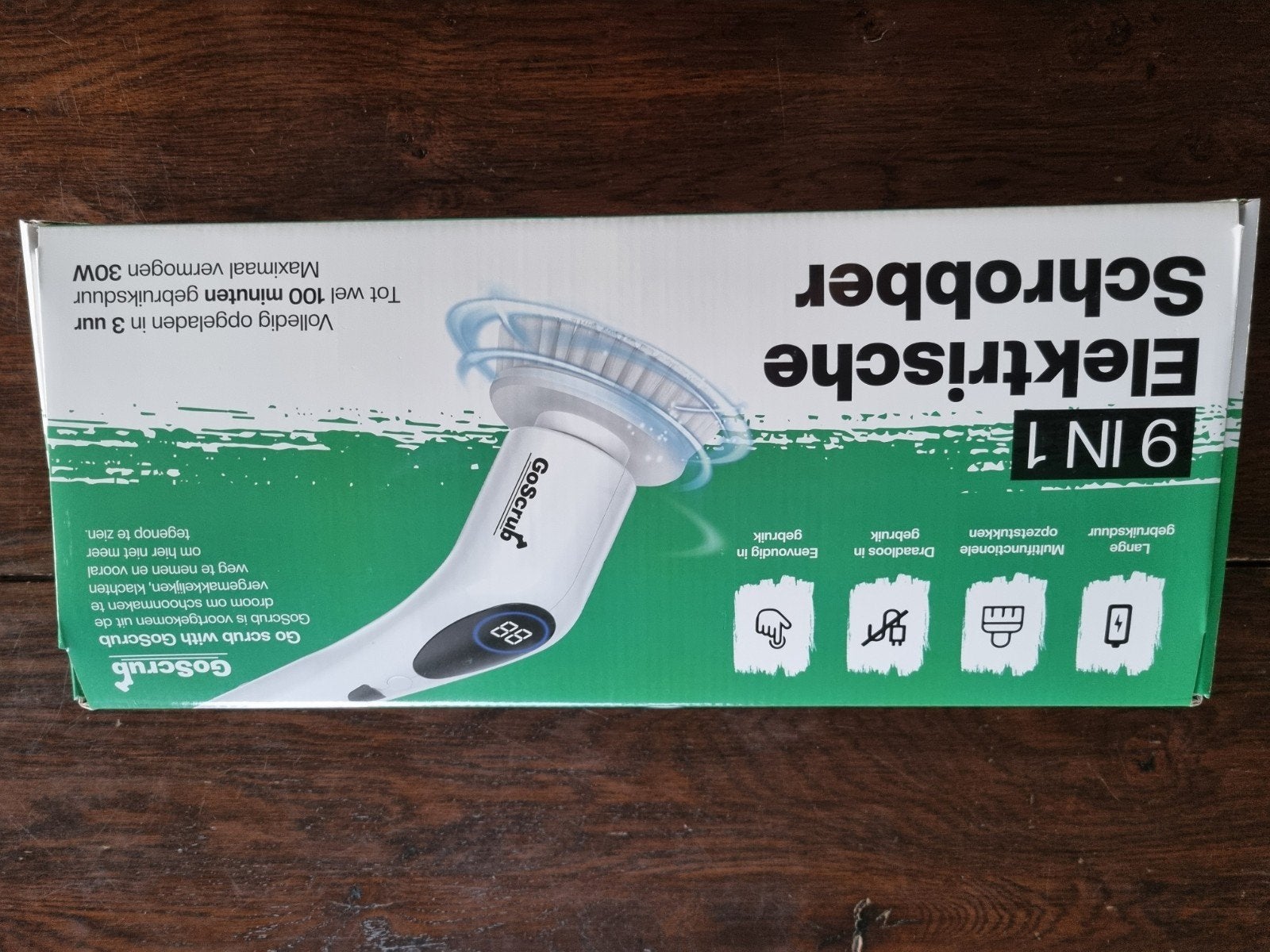 9-in-1 Elektrische Schrobber - GoScrub, Ophalen of Verzenden