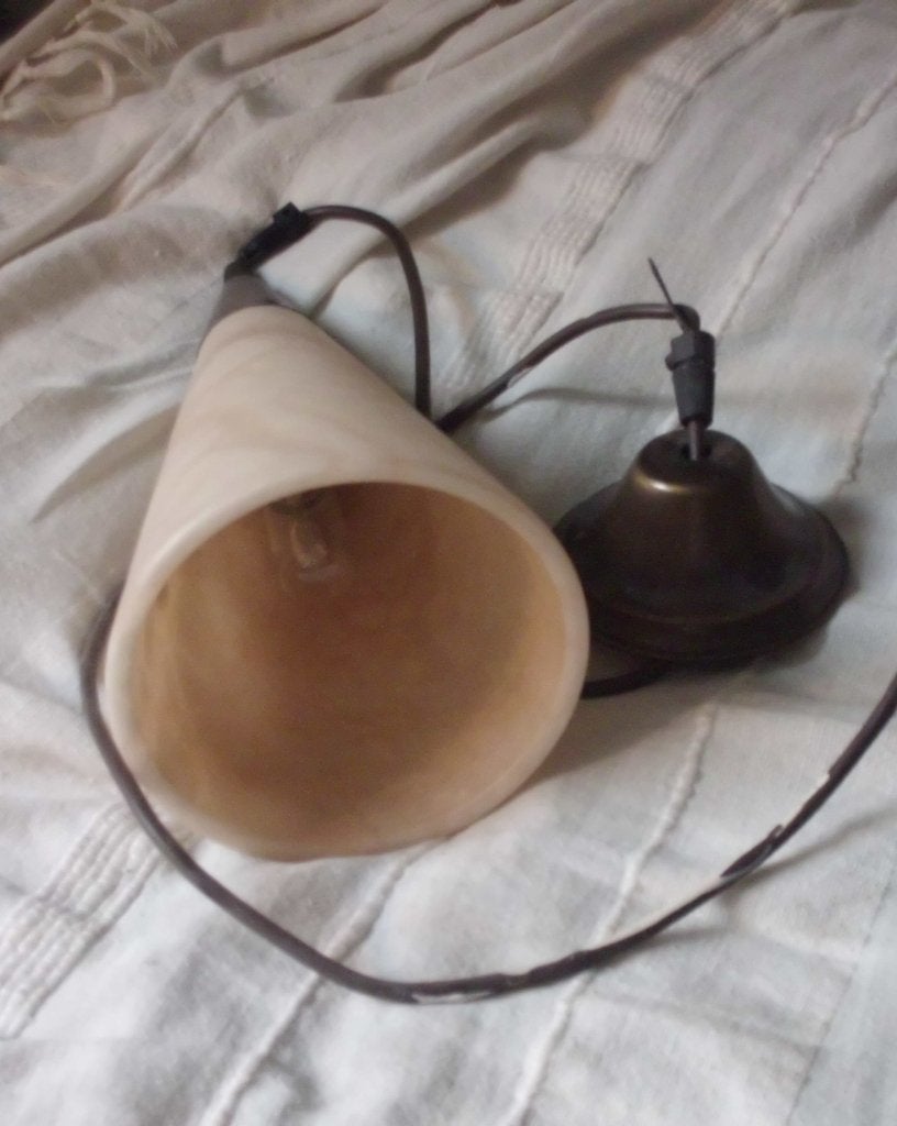 Albast lamp met snoer,, Ophalen of Verzenden