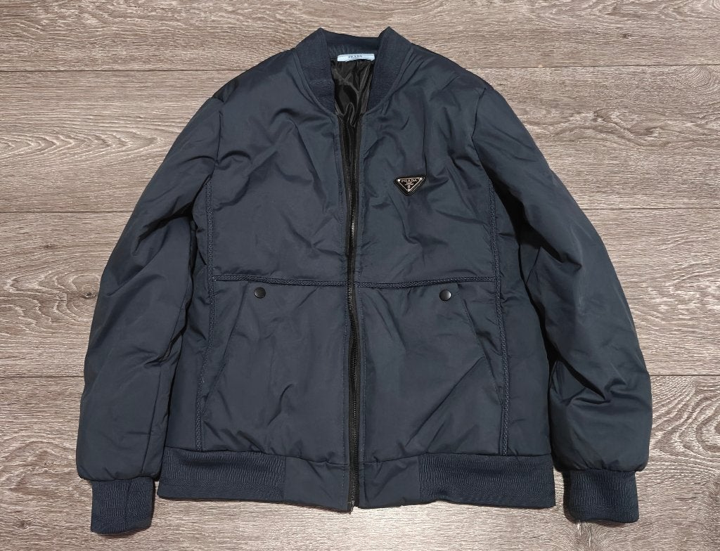 Prada Bomber Jas S, Ophalen of Verzenden, Nieuw, Maat 46 (S) of kleiner, Blauw
