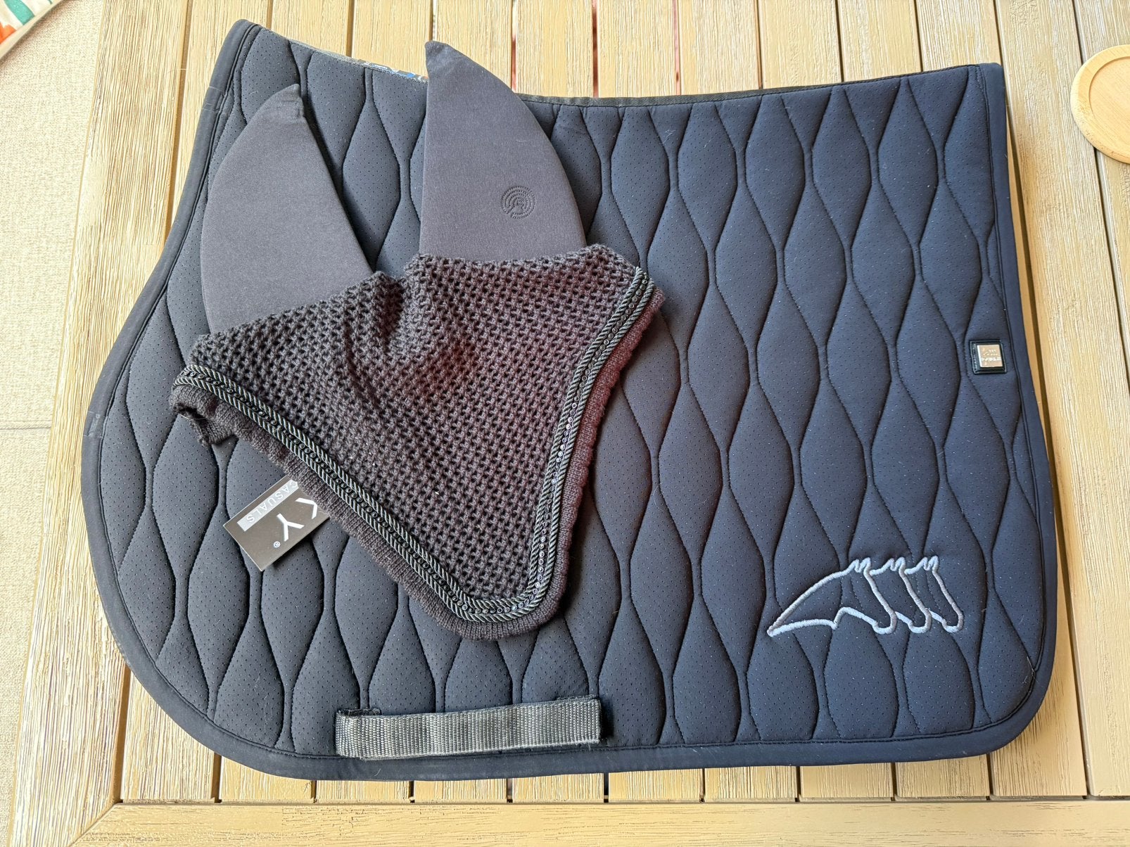 Equiline dekje + oornetje, Dieren en Toebehoren, Full (L), Overige merken, Ophalen of Verzenden, Zo goed als nieuw