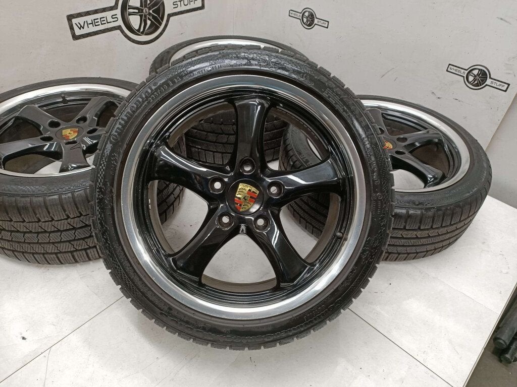 Porsche Boxster Lichtmetaal velgen breedset 18"inch 5x130, Ophalen, Gebruikt, 18 inch, Banden en Velgen