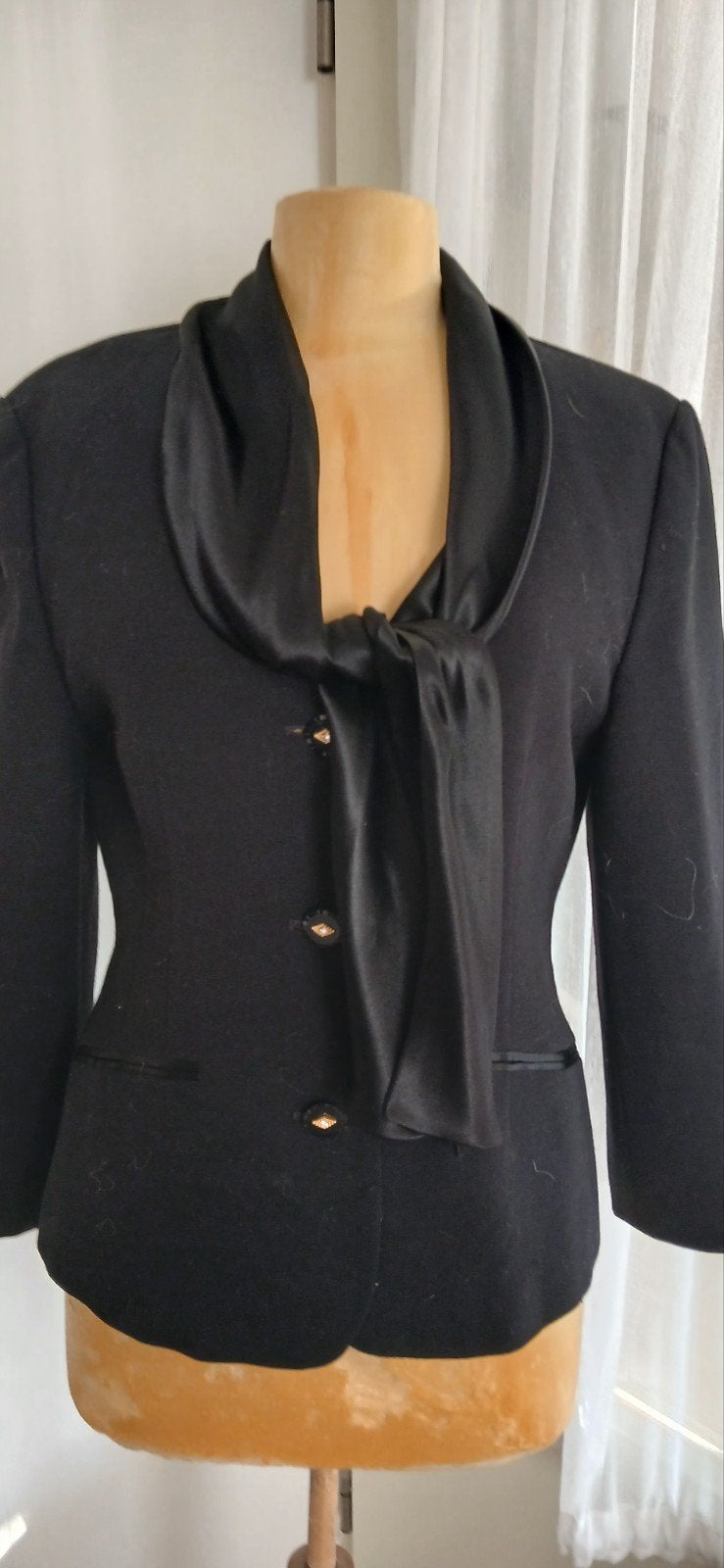 HAUBER Klasse jasje mt 38 40 met halsstrik, Maat 38/40 (M), Verzenden, Zwart, Nieuw