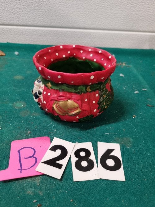 bloempot kerst afbeelding aardewerk [b286], Ophalen of Verzenden, 'T Olde Gre-j, Info@toldegrej.nl, Endepoelstraat 20f Didam