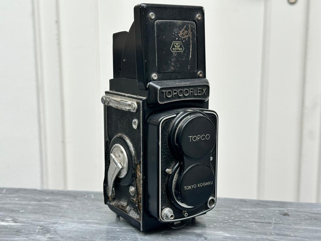 Topco Topcoflex TLR twee oog analoge camera, Audio, Tv en Foto, Fotocamera's Analoog, Ophalen of Verzenden, Gebruikt, Compact