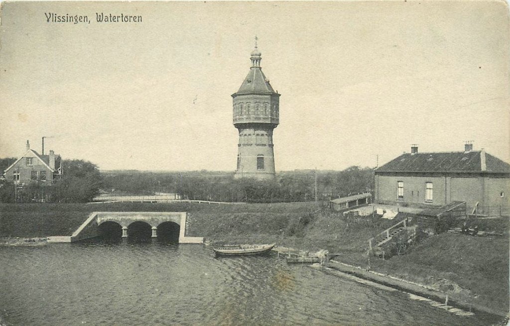 378-377-019 Vlissingen Watertoren, Verzenden, Voor 1920, Zeeland