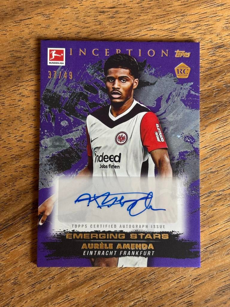 Aurèle Amenda Topps Inception Bundesliga Autograph Kaart, Ophalen of Verzenden, Nieuw, Buitenlandse clubs, Spelerskaart