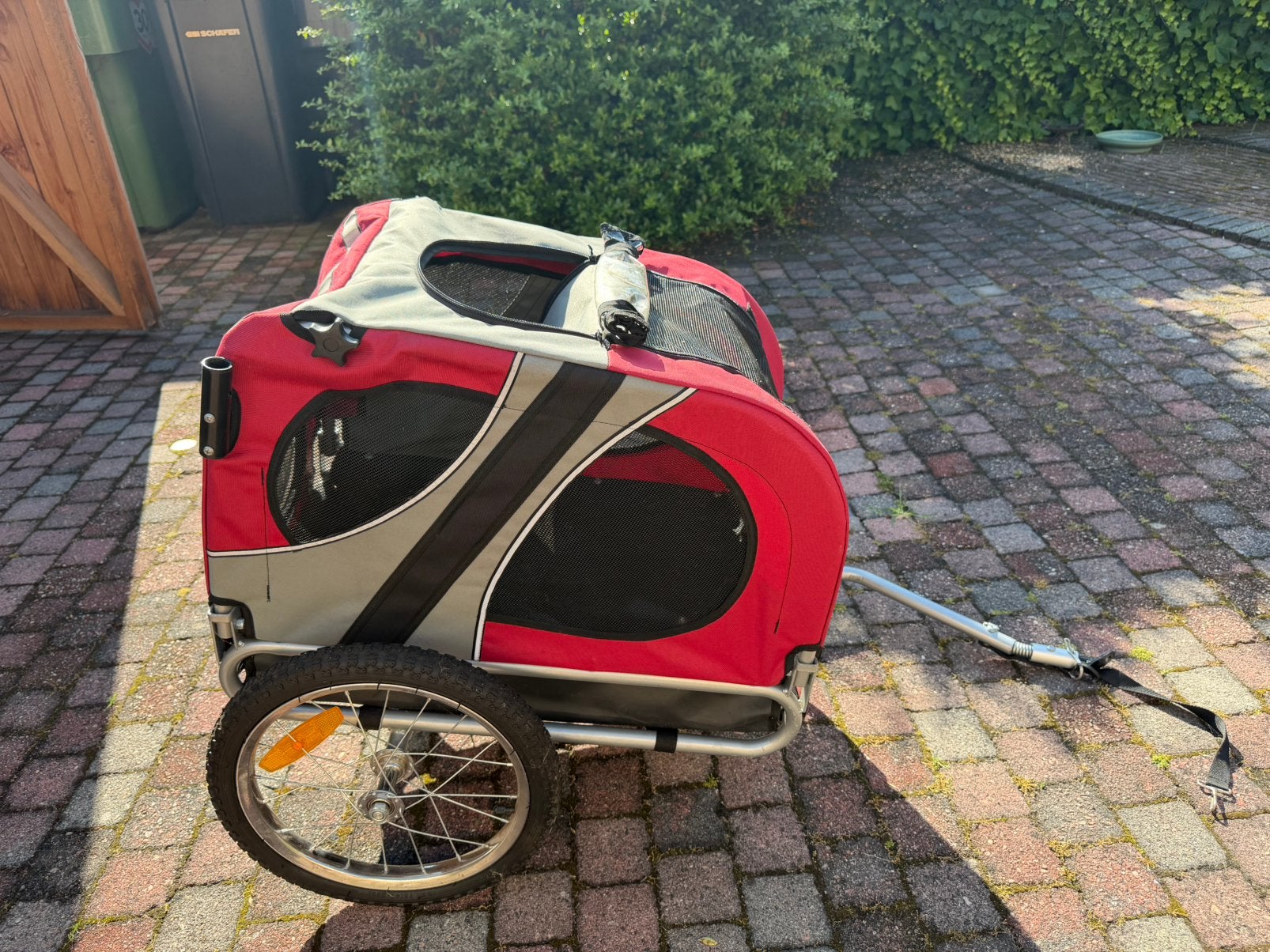 Nette honden fietskar, Fietsen en Brommers, Fietsaccessoires | Aanhangers en Karren, Ophalen, Opvouwbaar, 20 tot 40 kg, Zo goed als nieuw