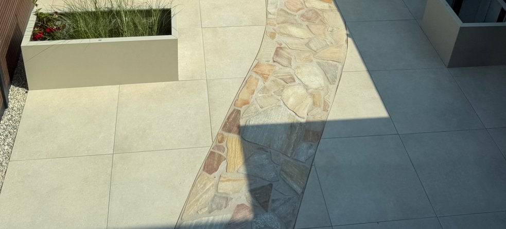 Restpartij Flagstone Florida Yellow - Natuursteen Terrastege, Ophalen, Gebruikt, 5 tot 10 m², Natuursteen