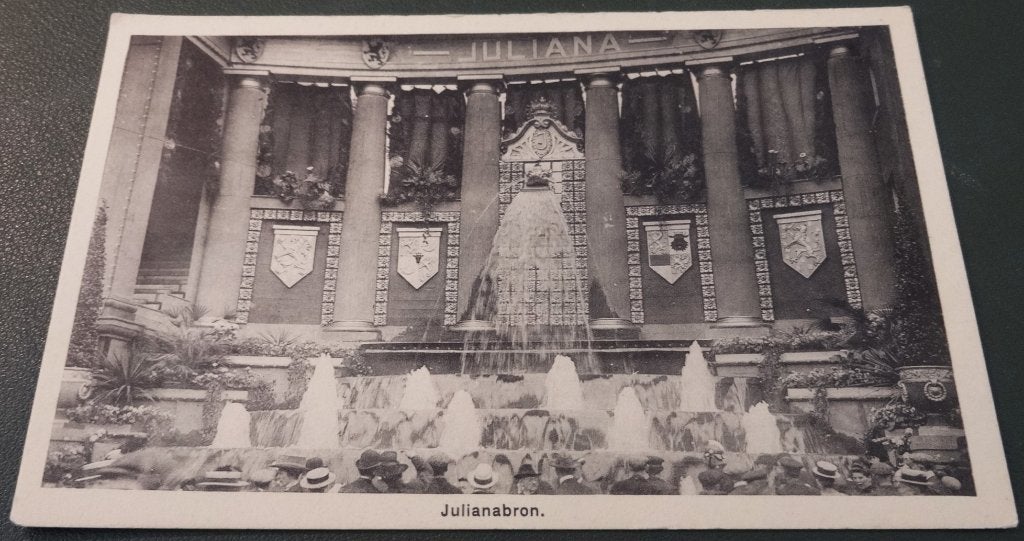 Amsterdam - Julianabron Dam Tijdelijke fontein 1910 - KAm04, Verzenden, Voor 1920, Ongelopen, Noord-Holland