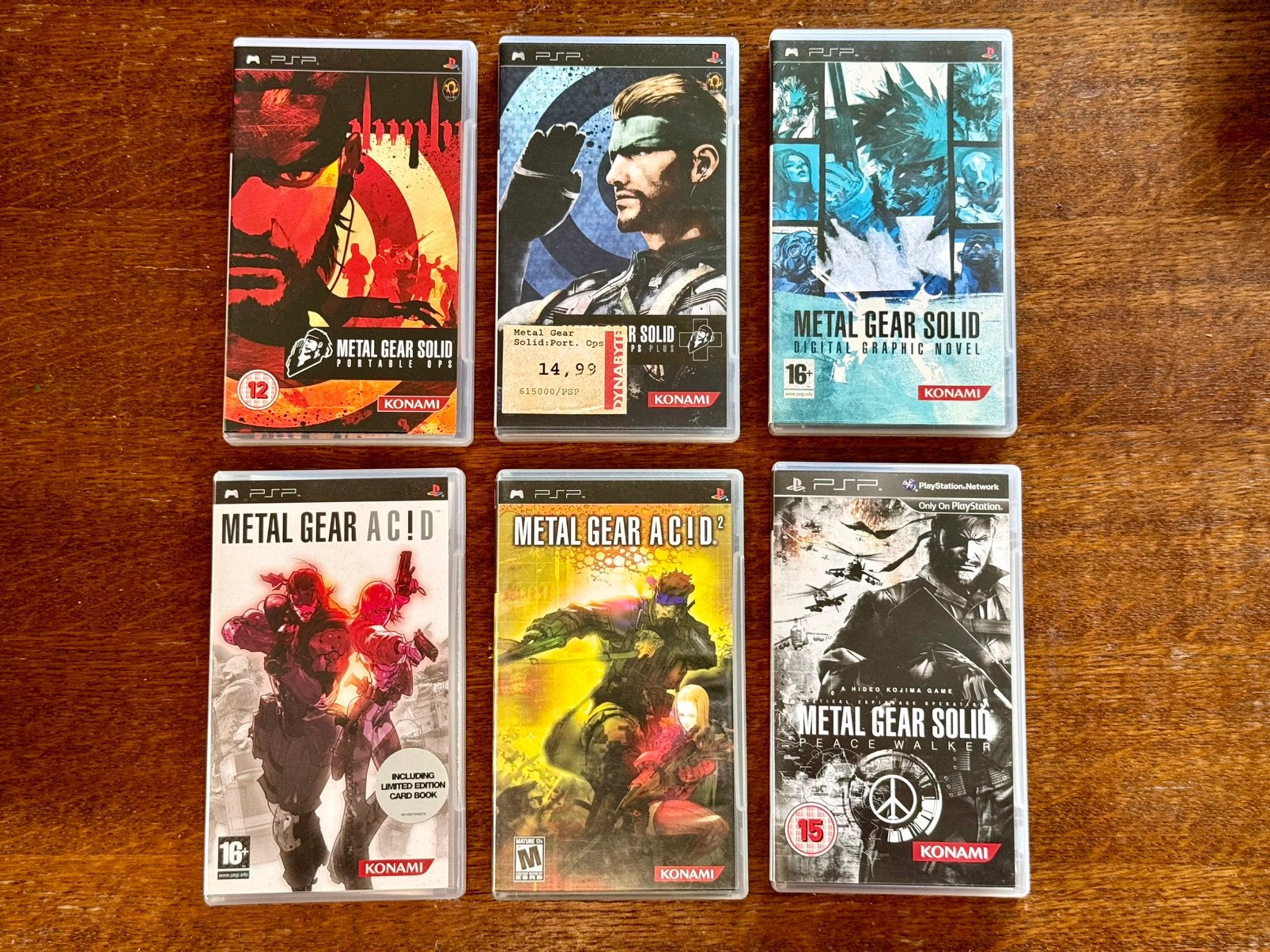 Metal Gear Solid PSP Games Collectie - 6 Titels, Acid, Novel, Avontuur en Actie, Gebruikt, Vanaf 18 jaar, 1 speler
