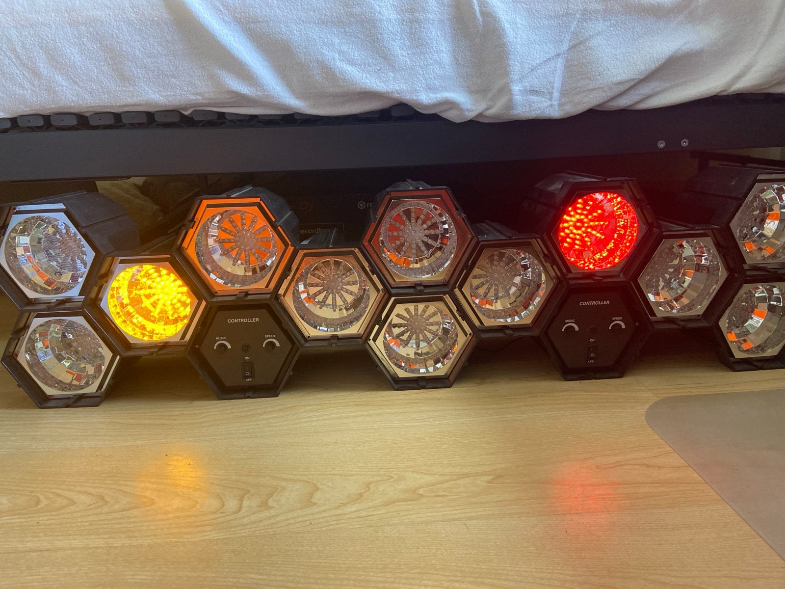 Retro lichtenset voor dj - Sfeervolle Verlichting, Muziek en Instrumenten, Ophalen of Verzenden, Gebruikt, Licht, Kleur