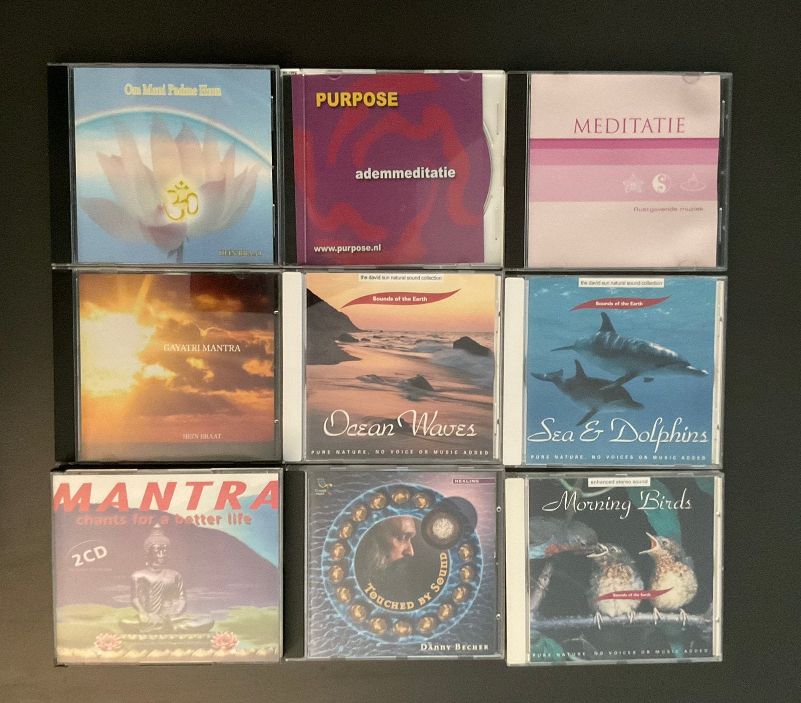 Negen cd's over mediteren, mantra's en rust, Cd's en Dvd's, Ophalen, Zo goed als nieuw, Overige typen, Meditatie