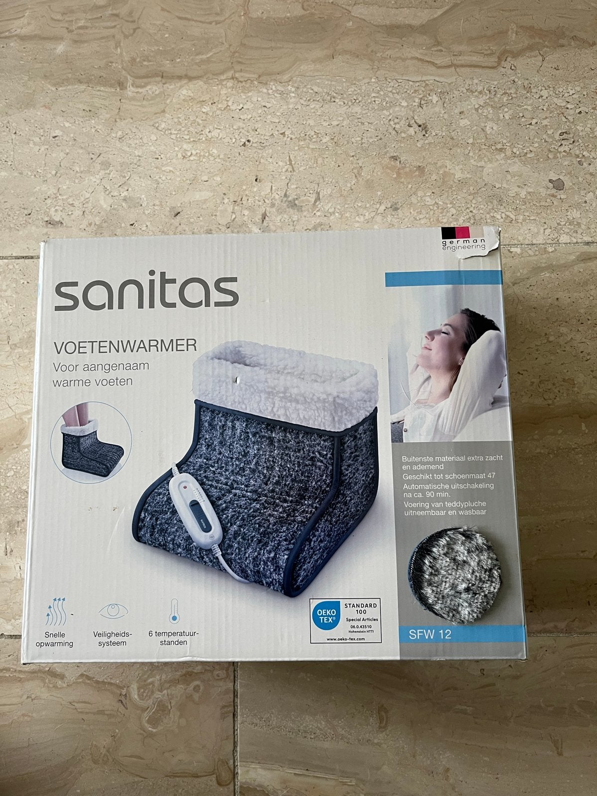 Sanitas Voetenwarmer SFW 12 - Heerlijk warme voeten, Ophalen of Verzenden, Zo goed als nieuw