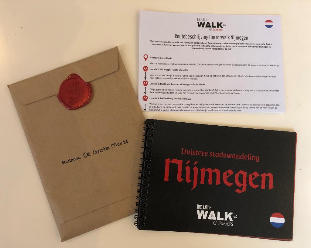 Duistere stadswandeling Nijmegen Little Walk of Horrors, Boeken, Overige merken, Ophalen of Verzenden, Zo goed als nieuw, Reisgids of -boek