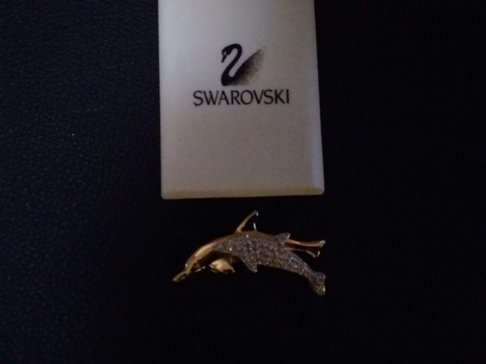 Swarovski dolfijn met jong., Verzamelen, Swarovski, Ophalen, Zo goed als nieuw, Figuurtje