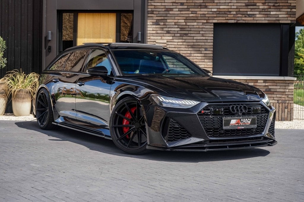 Audi RS6 Avant 4.0 TFSI Quattro Akrapovic/Eventuri/Wheelforc, Auto's, Audi, Automaat, Verwarming stoelen achter, 2175 kg, Gebruikt