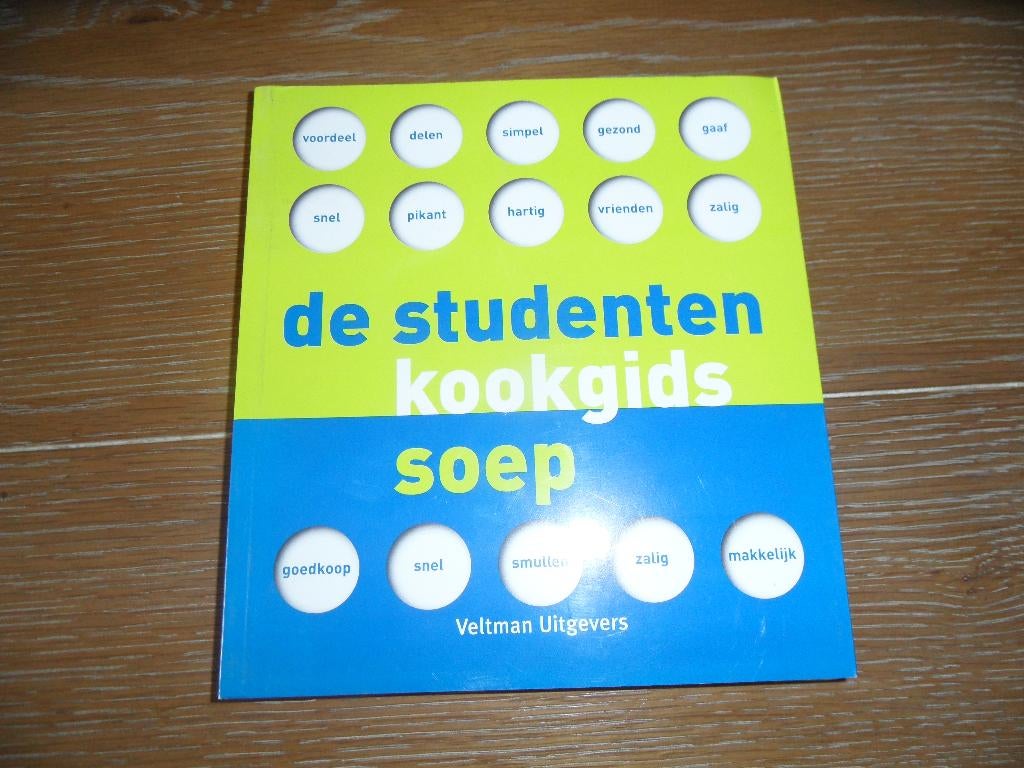 Als nieuw: De Studenten Kookgids - Soep, Boeken, Kookboeken, Ophalen of Verzenden, Zo goed als nieuw, Voorgerechten en Soepen