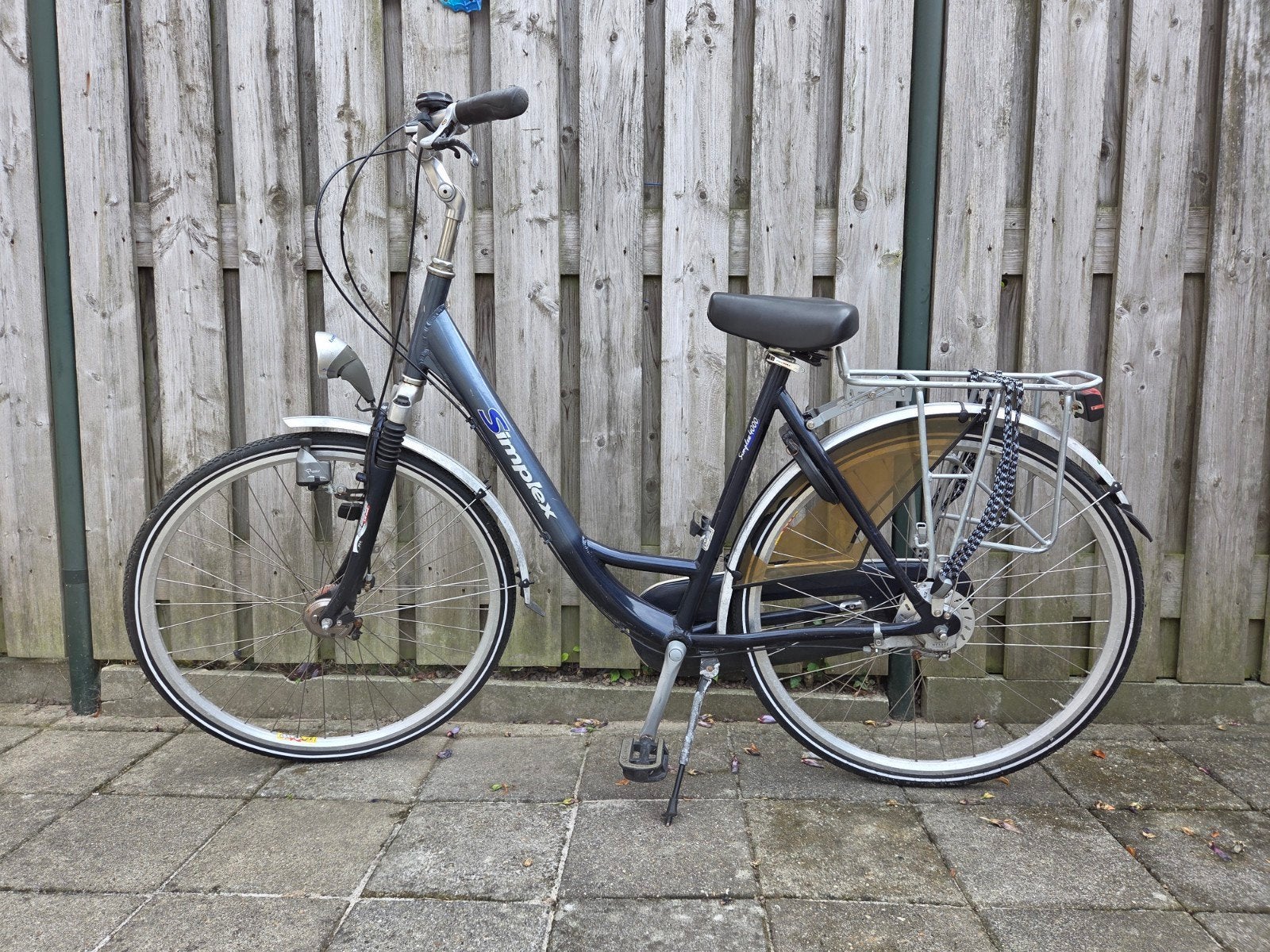 Simplex Damesfiets met lage instap en versnellingen, Terugtraprem, Gebruikt, Versnellingen, 50 tot 53 cm