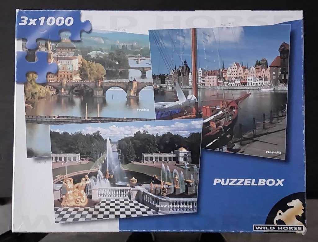 LEGPUZZEL  (3 x 1000 st.), Ophalen of Verzenden, 500 t/m 1500 stukjes, Gebruikt