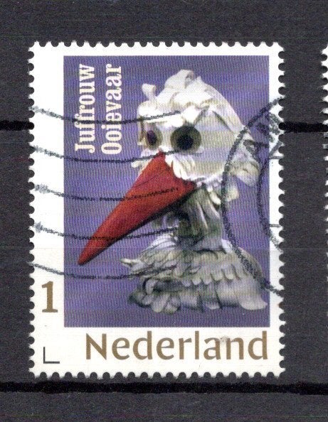 gestempelde zegel. Persoonlijke: fabeltjeskrant, Ophalen of Verzenden, Na 1940, Gestempeld
