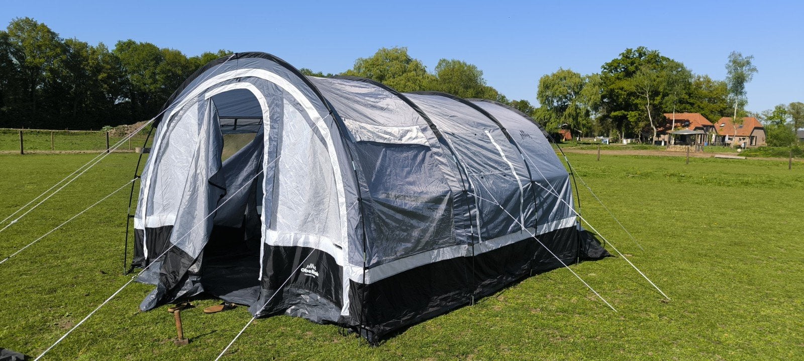Obelink Lugano 6 Plus tunneltent, Caravans en Kamperen, Tenten, Ophalen, Zo goed als nieuw, Tot en met 6