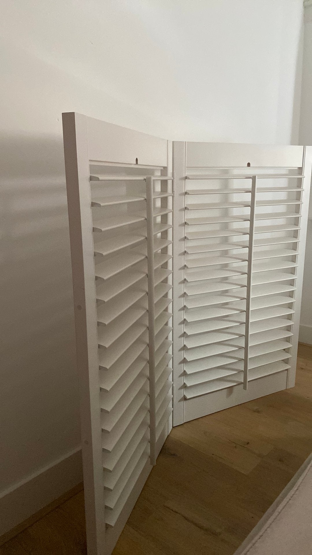 Witte Shutters Raam 2x, Ophalen, Zo goed als nieuw, Shutter