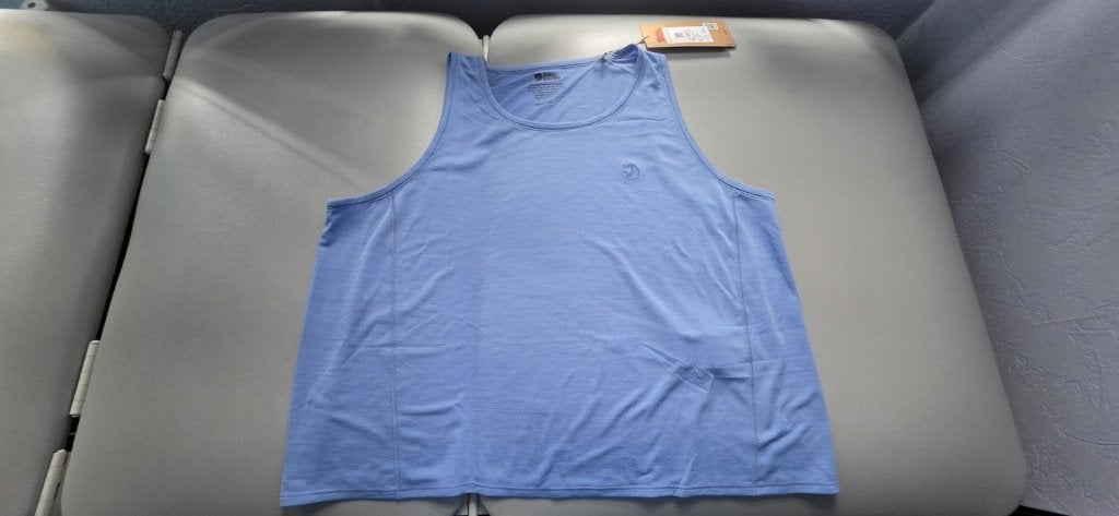 Nieuw Fjallraven hemdje blauw damesmaat XL, Blauw, Maat 46/48 (XL) of groter, Ophalen of Verzenden, Zonder mouw