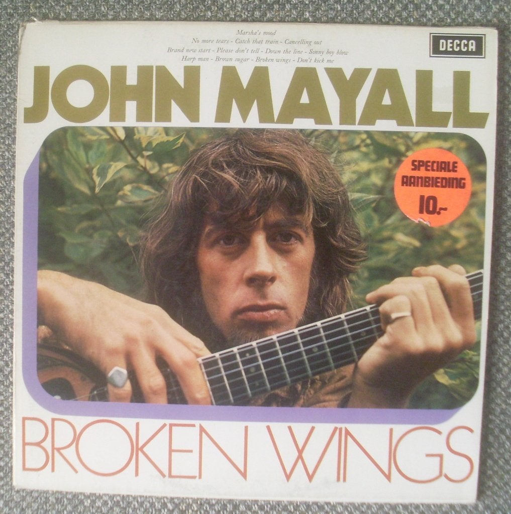 John Mayall - Broken Wings (LP) aka The Blues Alone, LP, Gebruikt, Ophalen of Verzenden, 12 inch