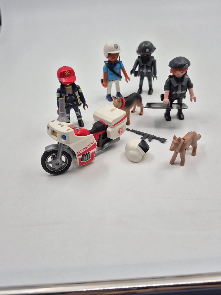Playmobil Motor politie met honden, Ophalen of Verzenden, Gebruikt, Los playmobil