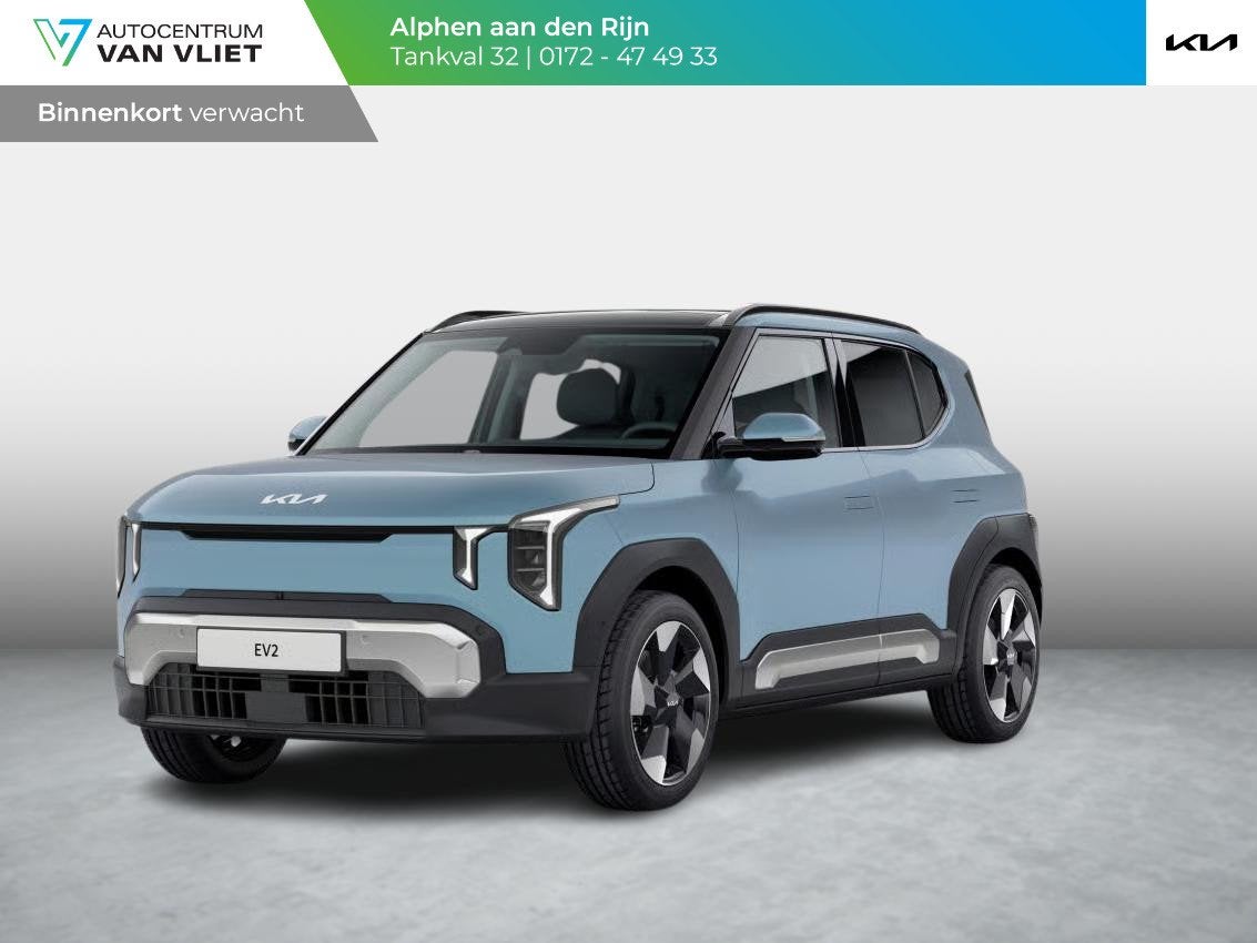Kia EV2 Plus 42.2 kWh | 5p. | Actieprijs* | Clima. | Navi. |, Auto's, Stof, Blauw, 1545 kg, Automatische klimaatregeling