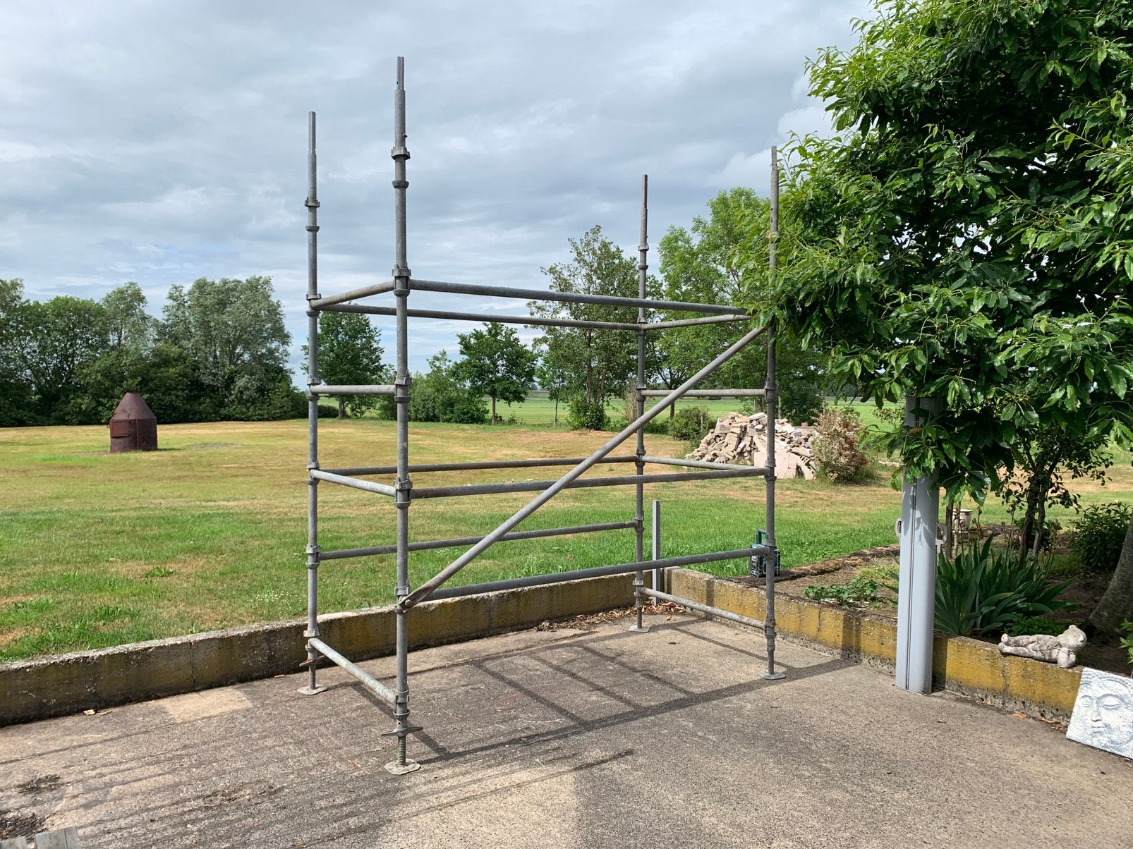 Stalen steiger., Ophalen, Gebruikt, Gevelsteiger, 2 tot 5 meter