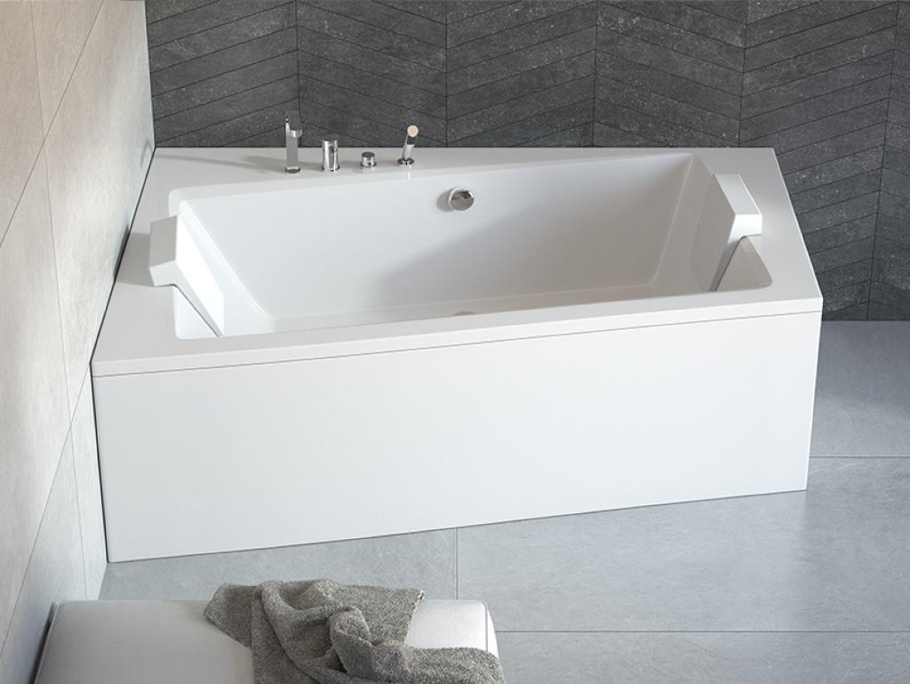 HOEKBAD 150x90 cm 160x100 cm 170x110 cm incl poten, Huis en Inrichting, Ophalen, Nieuw, Wit