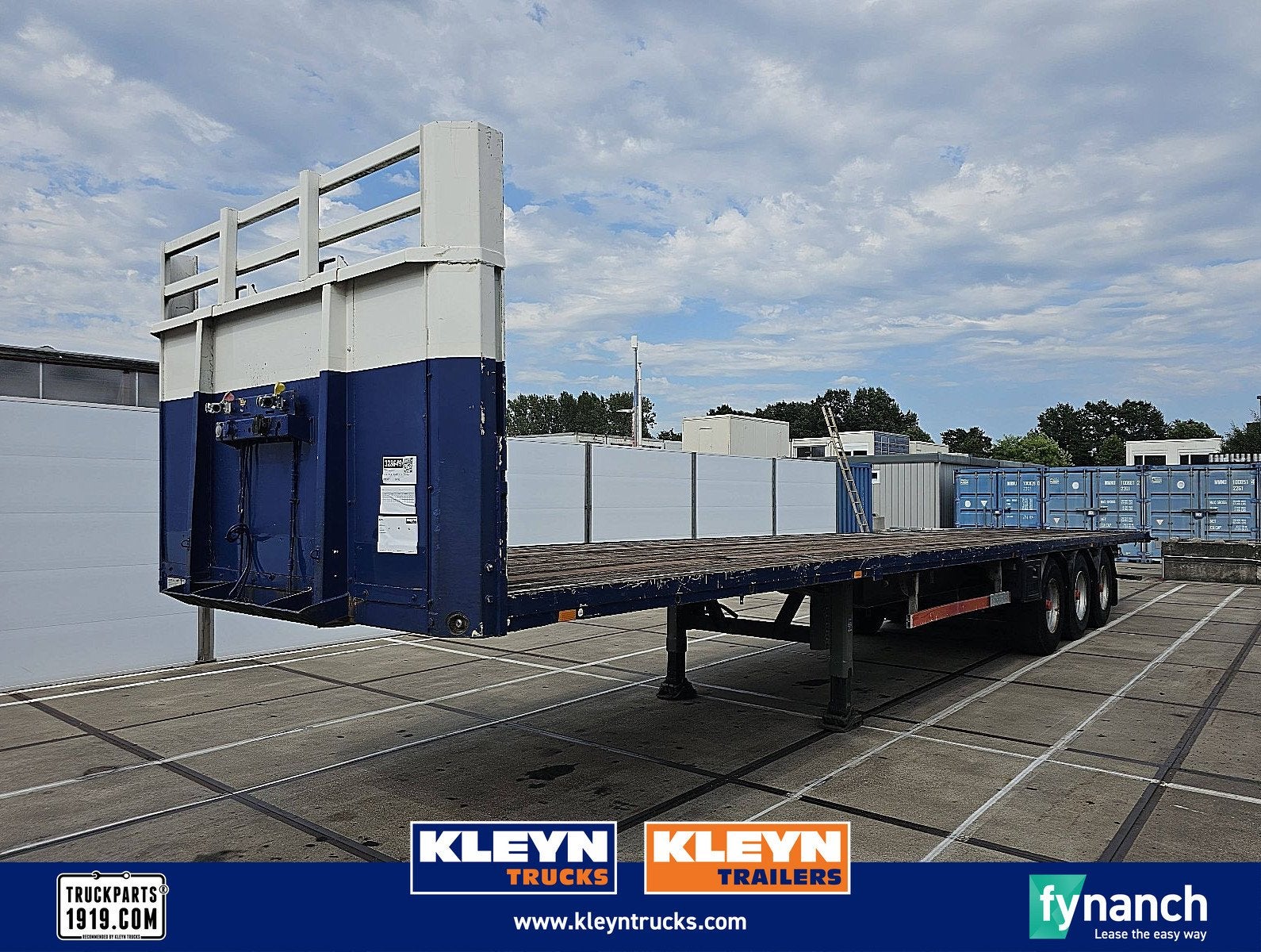 VAN HOOL 3 AXLE PLATFORM hard wood floor, Auto's, Overige kleuren, Bedrijf, Aanhangers en Opleggers, Te koop