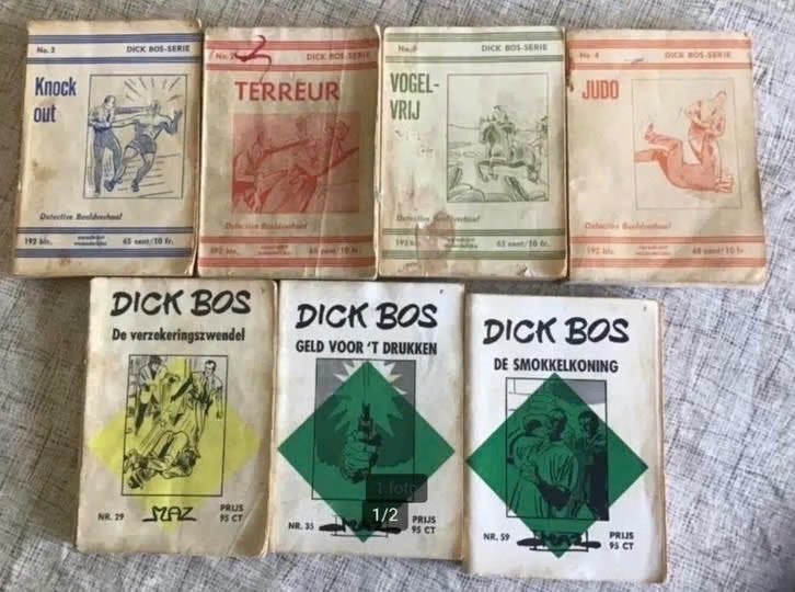 7 Dick Bos pockets door Alfred Mazure (MAZ), Boeken, Strips | Comics, Gelezen, Meerdere comics, Europa, Ophalen of Verzenden