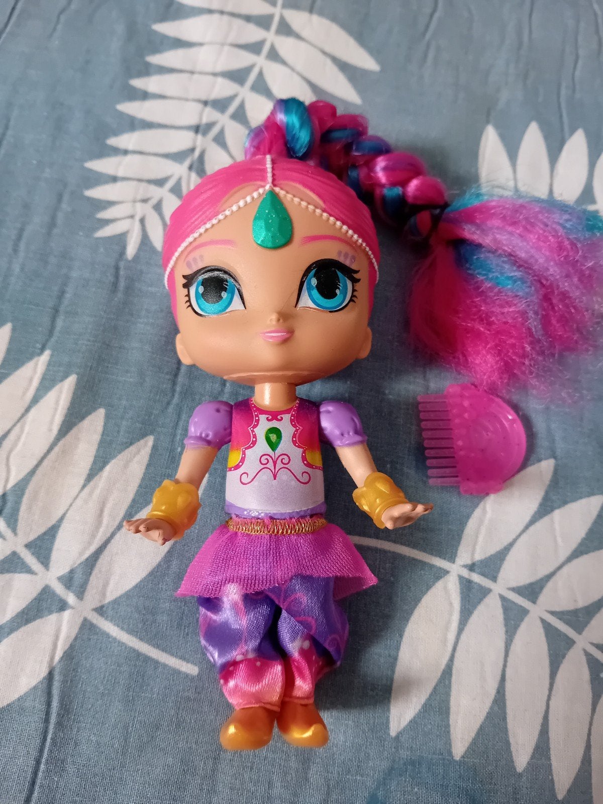 Shimmer en Shine pop met roze haar en accessoires, Kinderen en Baby's, Ophalen of Verzenden, Zo goed als nieuw, Overige typen