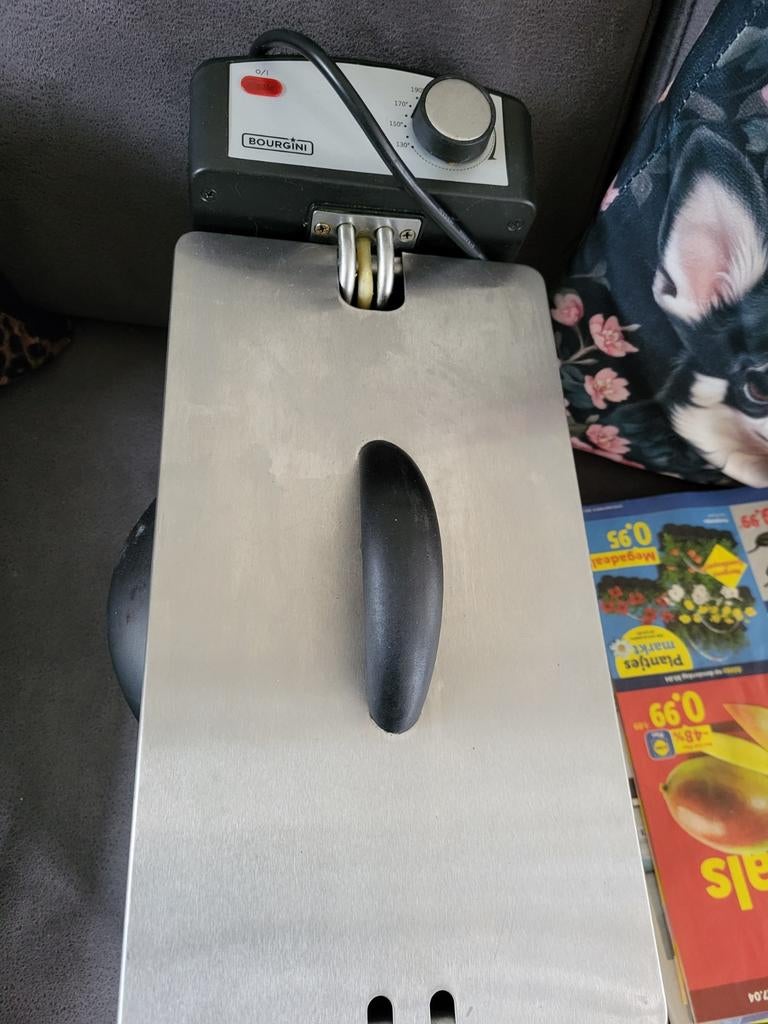 Bourgini Friteuse - Compact en Gebruiksvriendelijk, 2 tot 3 liter, Ophalen, Gebruikt, Uitneembare binnenpan