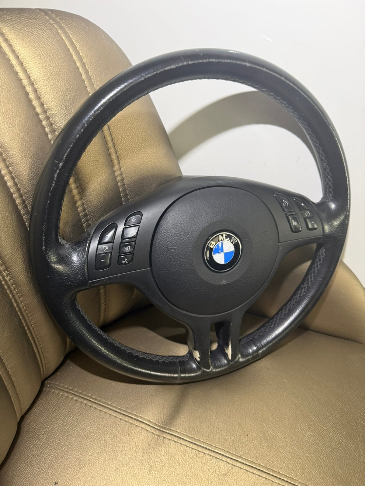 Bmw E39 E46 E53 E83 Z3 leder stuur, Ophalen of Verzenden, BMW